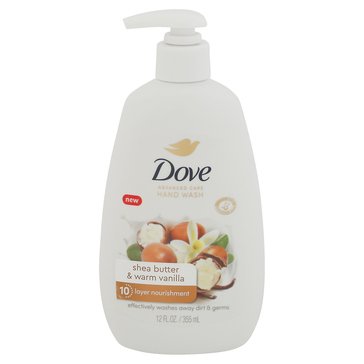 Dove Shea Butter Warm Vanilla Hand Wash Gel 12oz