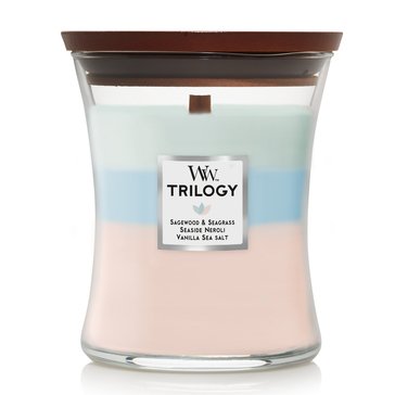 Woodwick Oceanic Medium Trilogy Jar Candle