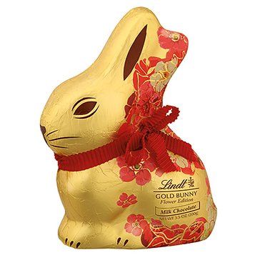 Lindt Gold Milk Chocolate Floral Bunny, 3.5oz