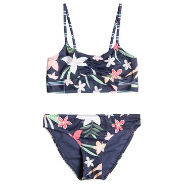 Roxy Big Girls' Vacay For Life 2 Piece Swimsuit