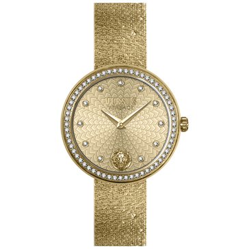 Versus Versace Women's Lea Crystal Guilloche Dial Bracelet Watch