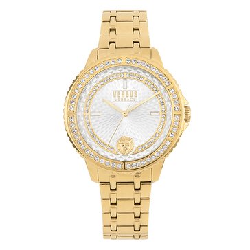 Versus Versace Women's Montorgueil Crystal Guilloche Dial Watch