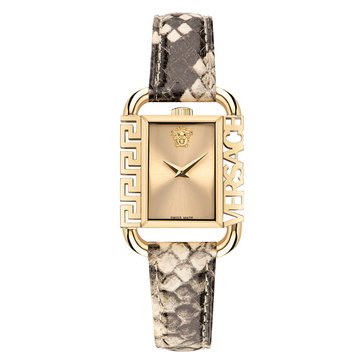 Versace Womens Versace Flair Leather Watch