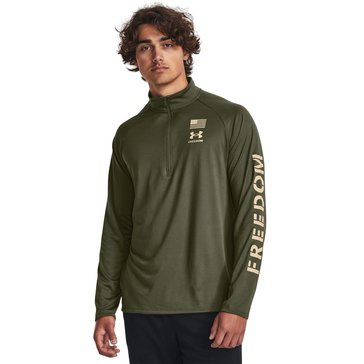 Under Armour Men's Freedom Tech 1/2 Zip Long Sleeve Pullover