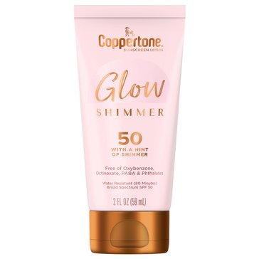 Coppertone Glow Shimmer Lotion Travel Size 2OZ