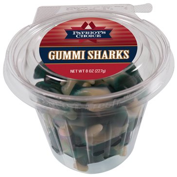 Patriot's Choice Car Cup Gummi Sharks, 7oz
