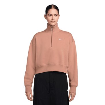 Nike Women's NSW Phoenix Fleece Quarter Zip Crop