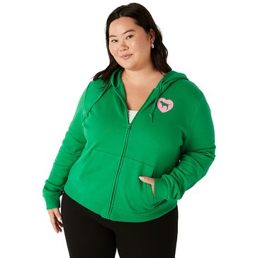 Victoria's Secret PINK Women's Everyday Lounge Perfect Full-Zip Hoodie Extended