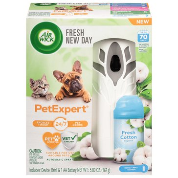 Airwick Fresh New Day Pet Freshmatic Starter Kit, Fresh Cotton