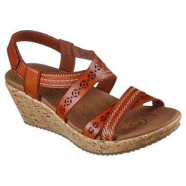 Skechers Women's Cali Beverlee Delicate Glow Wedge Sandal