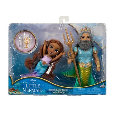 Disney Little Mermaid Live Action Petite Ariel and Triton 6-Pack Playset