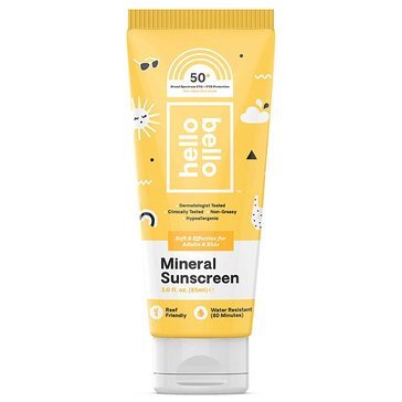 Hello Bello Mineral SPF 55 Sunscreen Lotion with Prebiotics - Reef Friendly