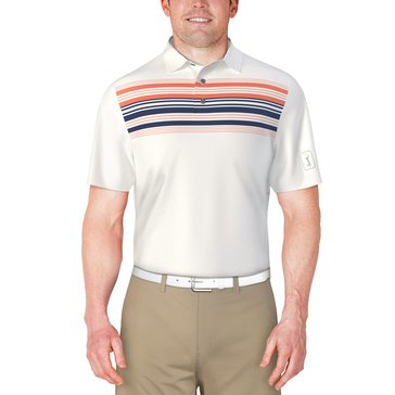 PGA Tour Men's Short Sleeve Chest Stripe Polo