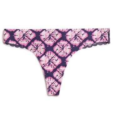 Yarn & Sea Women's Fashion Micro Bonded Lace Backed Thong