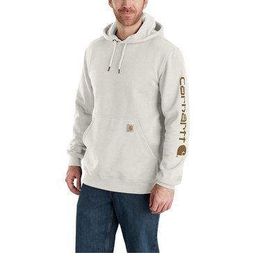 Carhartt Men's Loose Fit Midweight Logo Sleeve Graphic Pullover Hoodie Sweatshirt