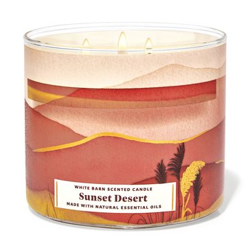 Bath & Body Works So Warm So Fresh Watercolor Sunset Desert 3-Wick Candle