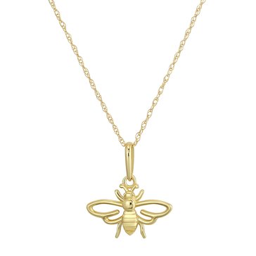Minimalist Bee Pendant Necklace