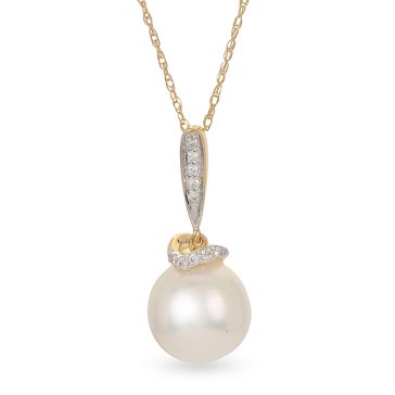 Imperial Cultured Pearl Diamond Accent Pendant
