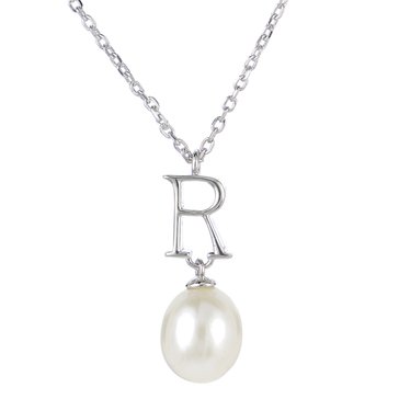 Imperial Freshwater Cultured Pearl Initial Pendant