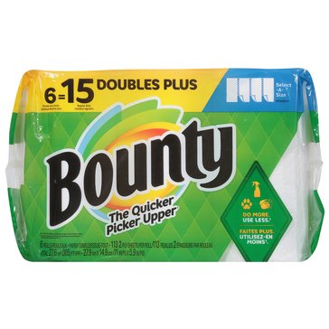 Bounty Double Plus Select-A-Size White