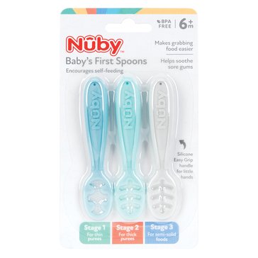 Nuby Baby's 3-Stage Silicone First Spoon