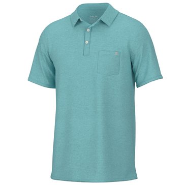 Huk Men's Waypoint Short Sleeve Solid Polo