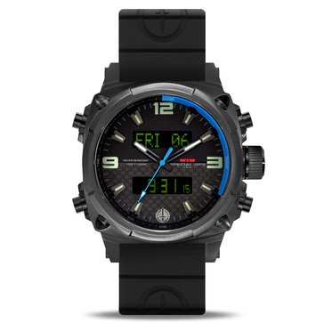 MTM Special Ops Air Stryk II Analog-Digital Titanium Rubber Watch