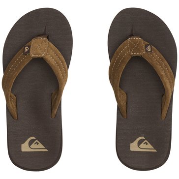 Quiksilver Little Boys' Carver Suede Flip Flop Sandal