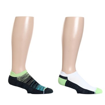 Dr. Motion Compression Knit Ombre Ankle Socks, 2-Pack