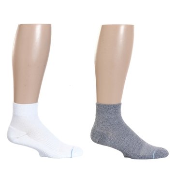 Dr. Motion Compression Knit Quarter Socks, 2-Pack
