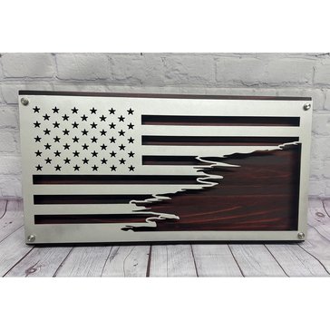 Custom Coin Holders Patriot Tattered American Flag 