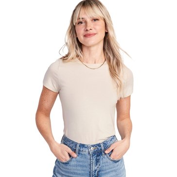 Old Navy Women's Short Sleeve Slim Polished Crew Tee