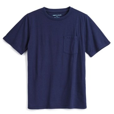 Liberty & Valor Little Boys' Core Short Sleeve Crew Pocket Tee