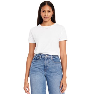 Old Navy Women's Short Sleeve Crew Elastic Waist Jersey Tee