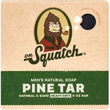 Dr Squatch Pine Tar Bar Soap, 5oz