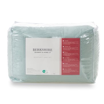 Berkshire Solid Velvet Plush 4-Piece Sheet Set