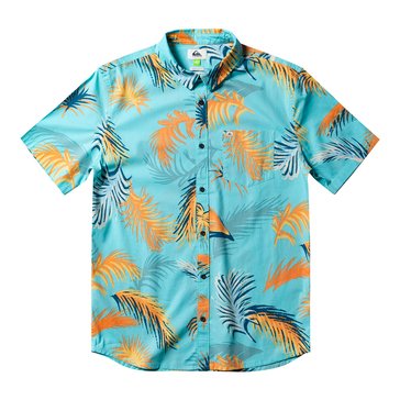 Quiksilver Men's Tropical Glitch Short Sleeve Shirt