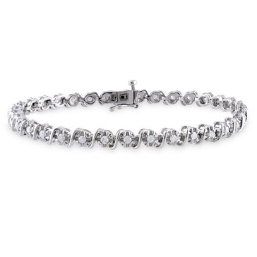 Sofia B. 1 cttw Diamond Wavy Tennis Bracelet