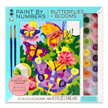 Paint By Numbers Butterflies Blooms Paint Set