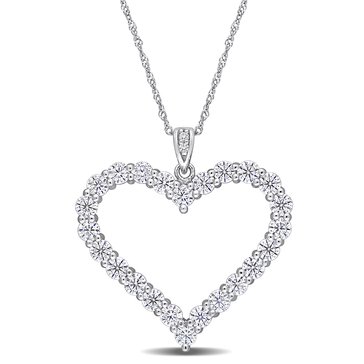 Sofia B. 2 2/5 cttw DEW Created Moissanite Heart Pendant