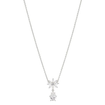 Nadri Wild Flower Daisy Drop Necklace