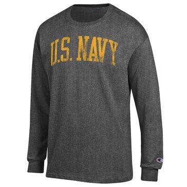 Champion Men's United States Navy Jersey Long Sleeve Tee