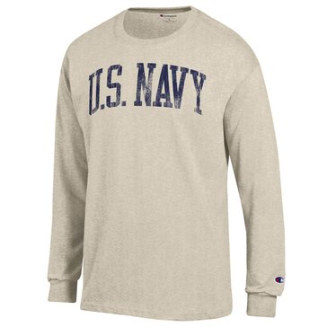 Champion Men's United States Navy Jersey Long Sleeve Tee