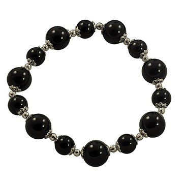 Imperial Black Onyx Stretch Bracelet