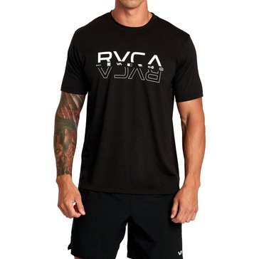 RVCA Men's Sport Men's Double RVCA Men's Split Screen Tee