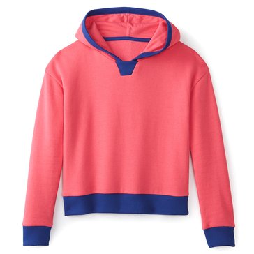  Liberty & Valor Big Girls' Cropped Fleece Hoodie