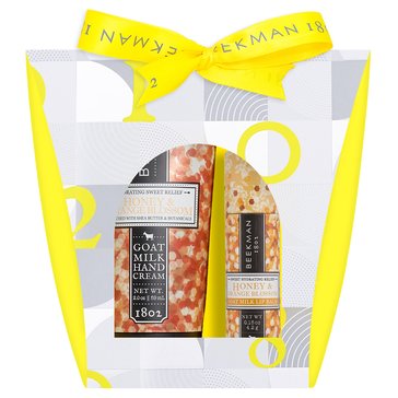 Beekman 1802 Honey Orange Blossom Hand Cream Lip Balm Set