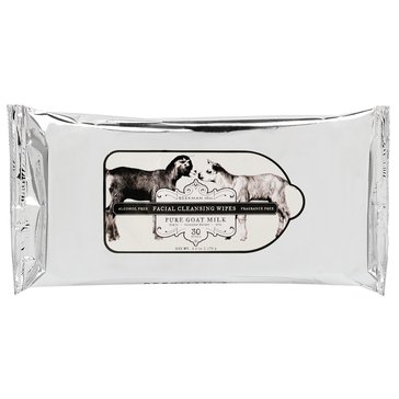 Beekman 1802 Pure Goat Milk Facial Cleansing Wipes, 30-Count