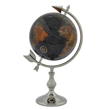 Three Hands Arrow Axis Metal Globe