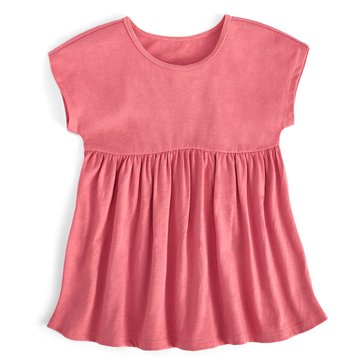 Wanderling Baby Girls' Solid Relaxed Tunic